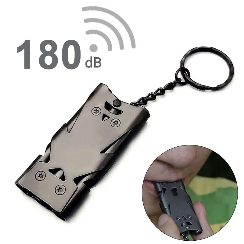 Sifflet de survie ultra puissant avec cordon
