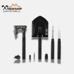 Hache tactique C60 et pelle multifonction de survie