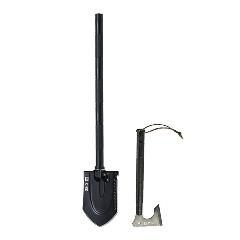 Hache tactique C60 et pelle outils intégrés