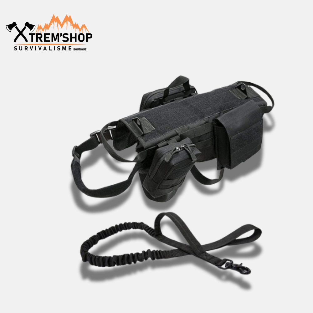 harnais tactique de chasse pour chien vue d'ensemble