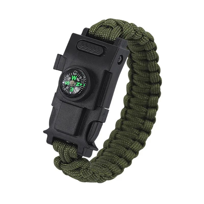 bracelet paracorde de survie coloris gris
