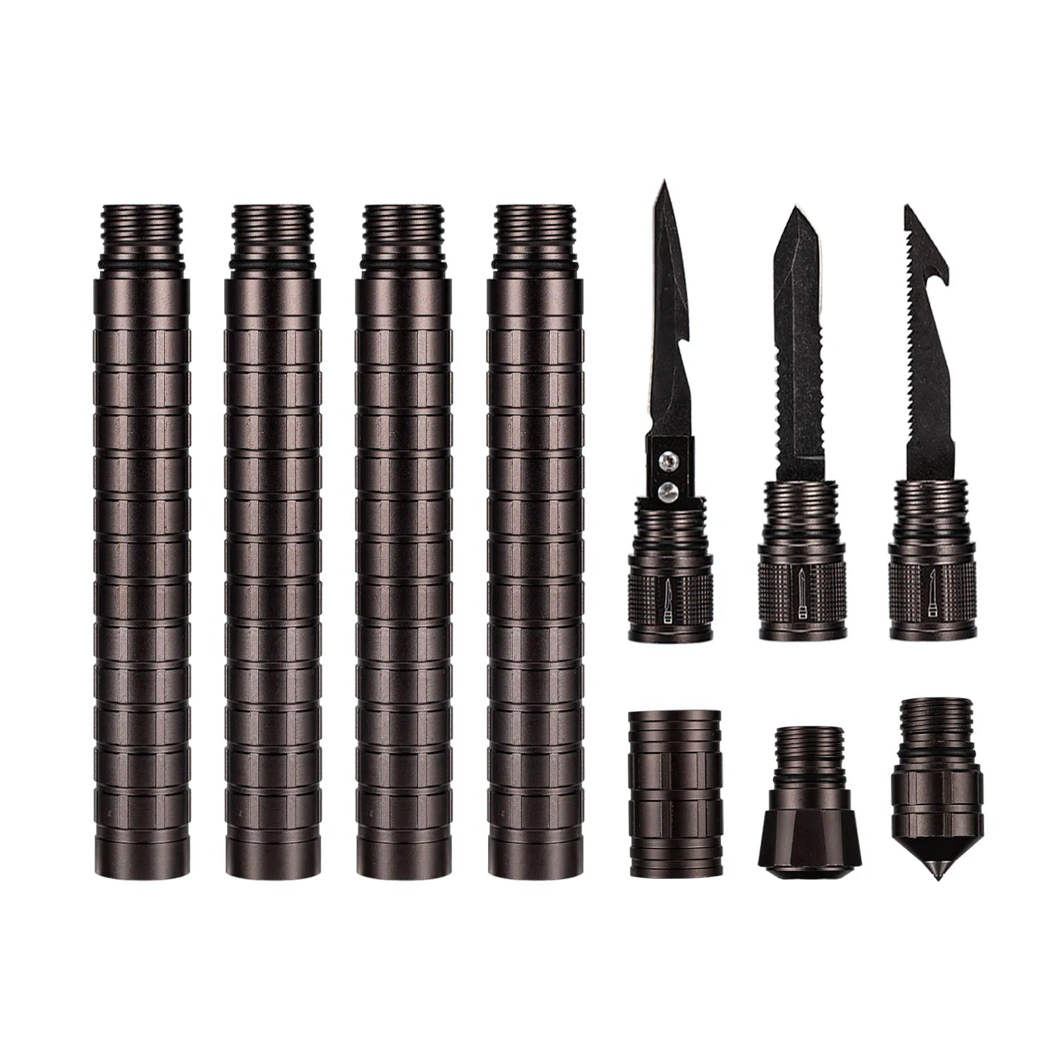 bâton tactique de survie replié compact