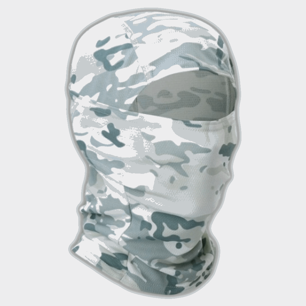 cagoule camouflage multifonction portée en situation