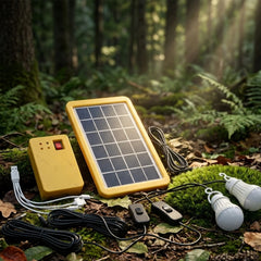 Kit Lumière Solaire de Camping en pleine nature 