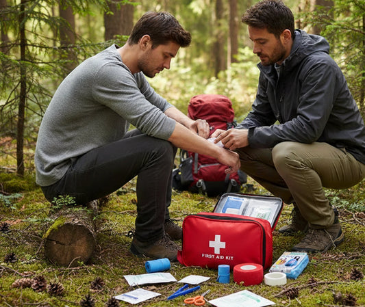 kit de secours complet camping trousse fermée