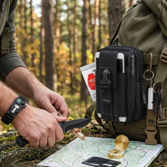 Kit de survie de poche Noir