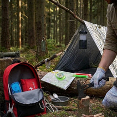 kit de survie fin du monde packaging produit détaillé