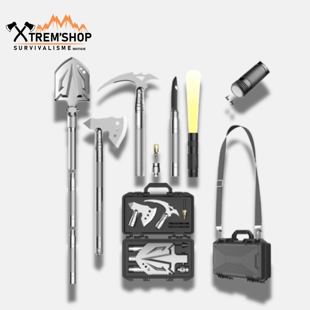 Kit de survie avec couteau complet