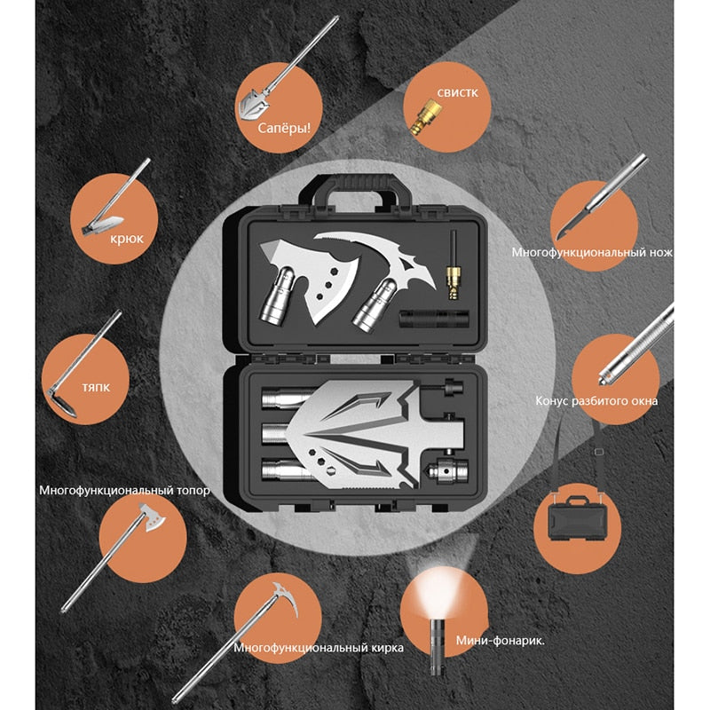 Kit de survie avec couteau outils multifonctions