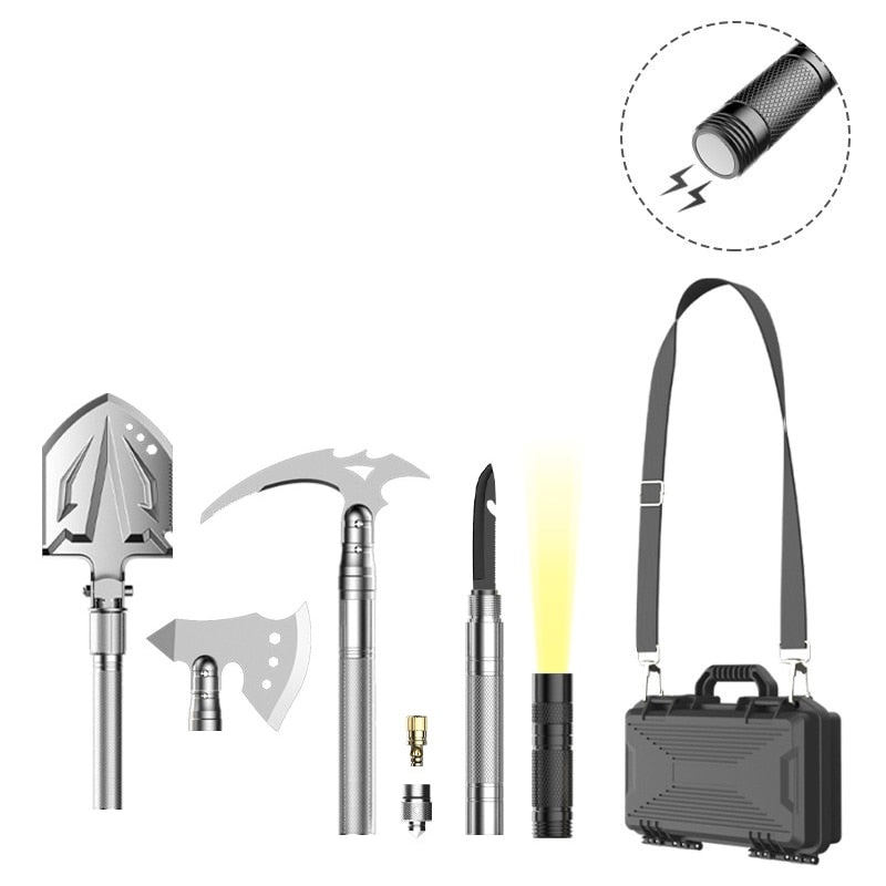 Kit de survie avec couteau contenu détaillé