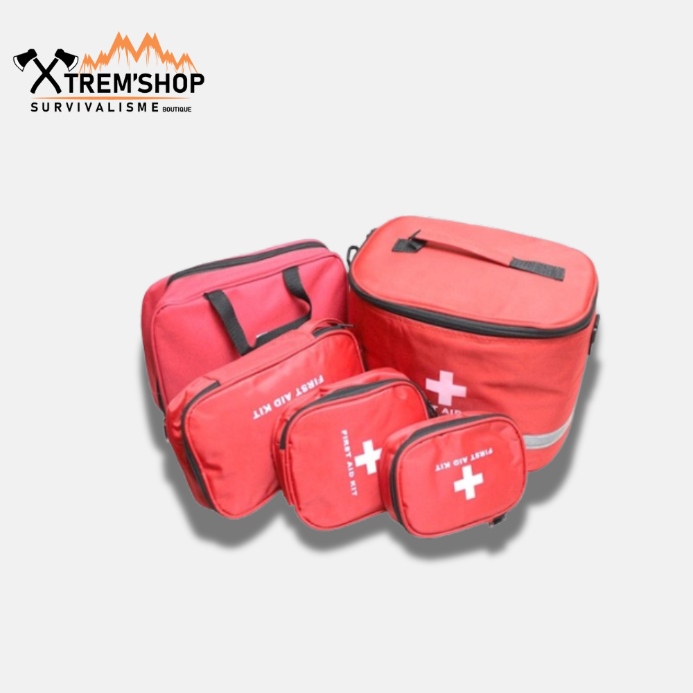 kit de premier secours complet trousse ouverte