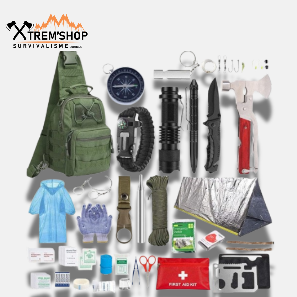 Kit de survie 14 en 1 complet