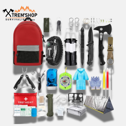 Kit de survie fin du monde complet pour situation extrême