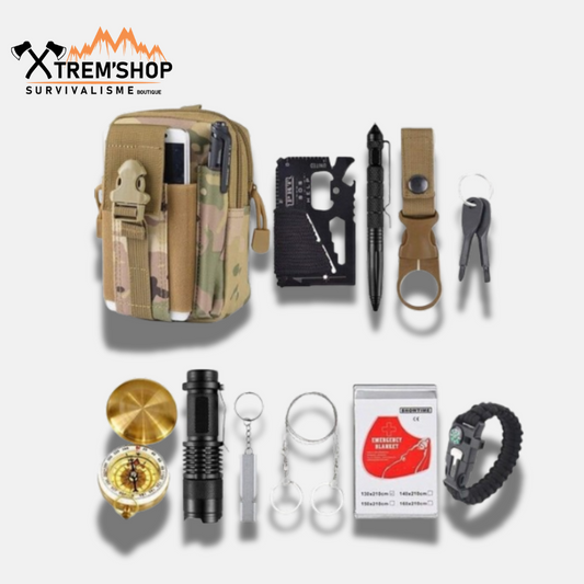 Kit de survie militaire de poche compact