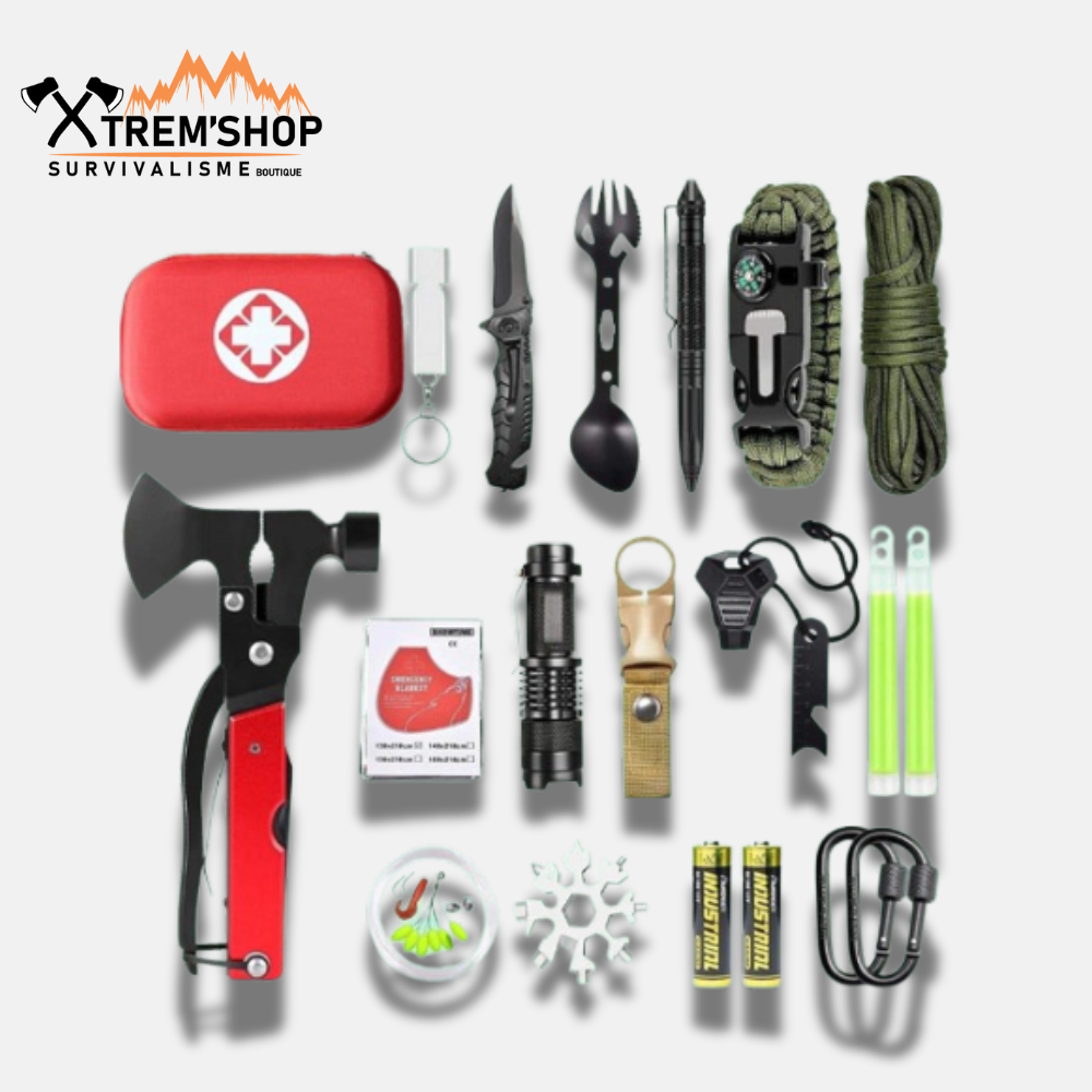 Kit de survie outdoor en situation nature