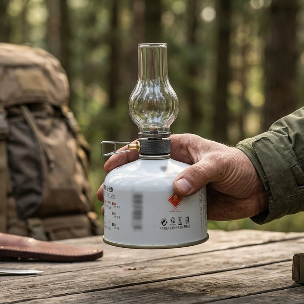 Lampe à Gaz Portable de Camping en pleine nature
