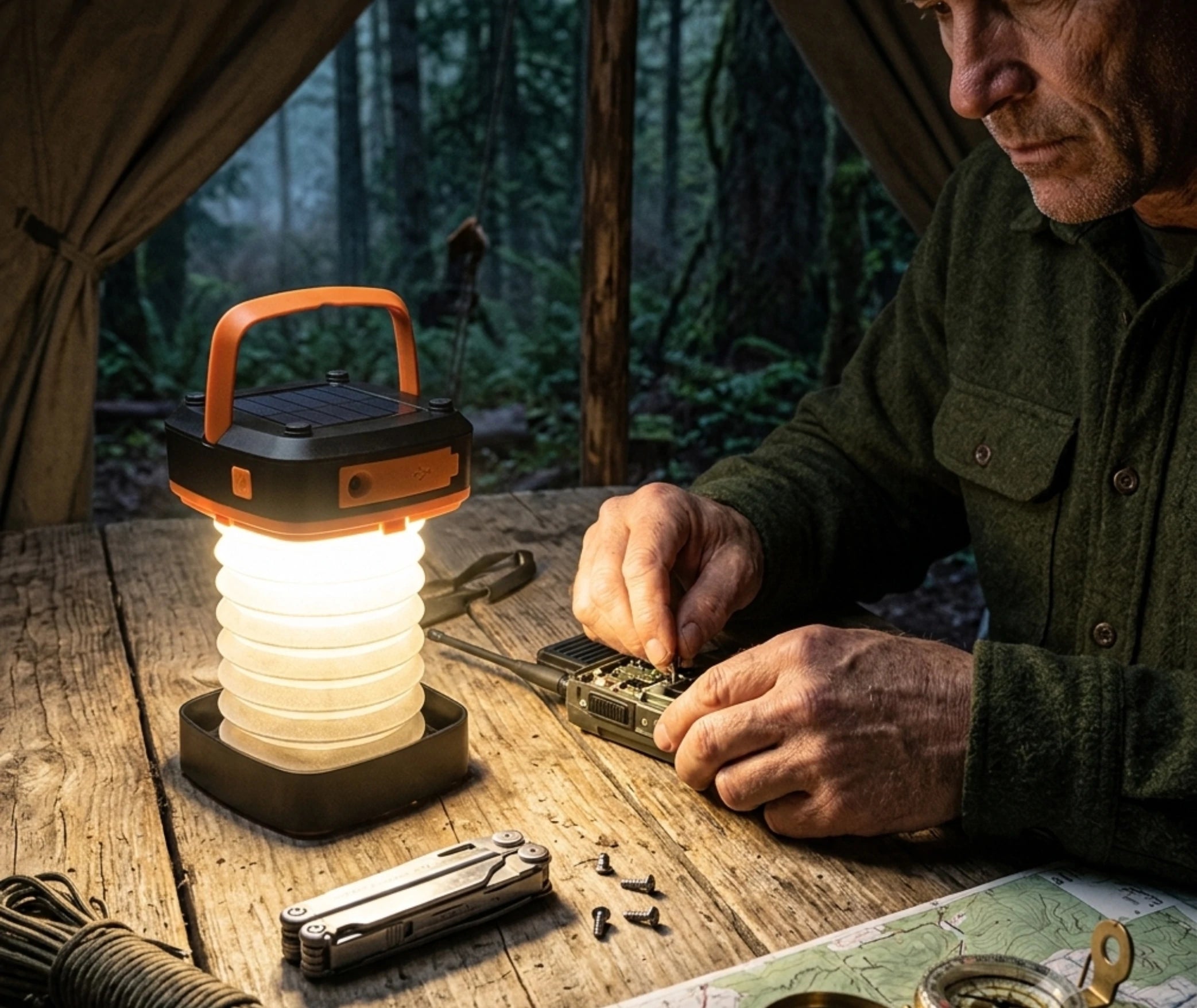 lampe solaire de survie en situation