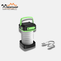 lampe solaire de survie vue de trois quarts