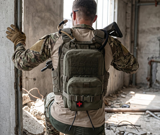 pack d'hydratation pour gilet tactique en situation