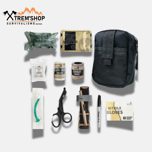 pack de premier secours tactique vue d'ensemble
