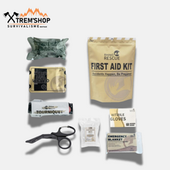 pack de secours survie vue de face
