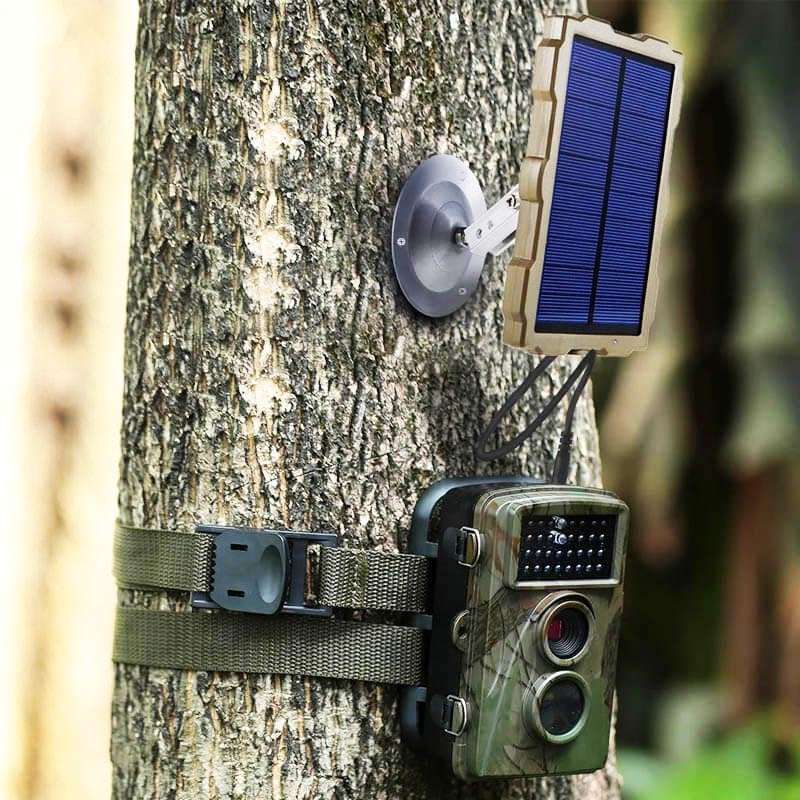 panneau solaire pour caméra de chasse fixation arrière