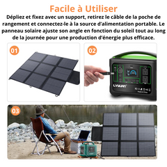 générateur solaire pliable foval conseils d'utilisation