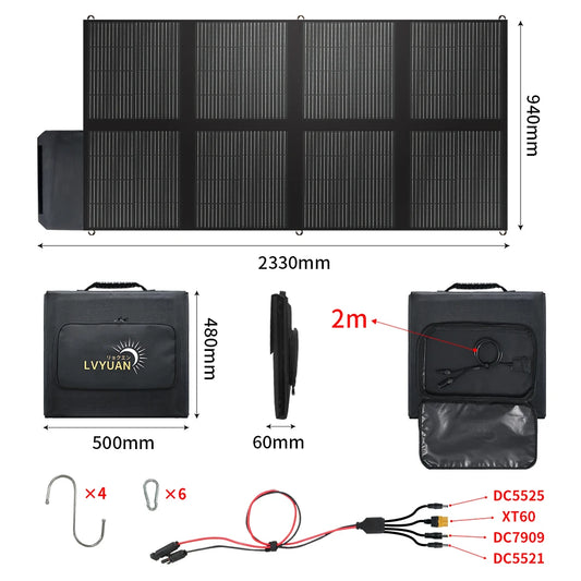 panneau solaire pliable foval dimensions