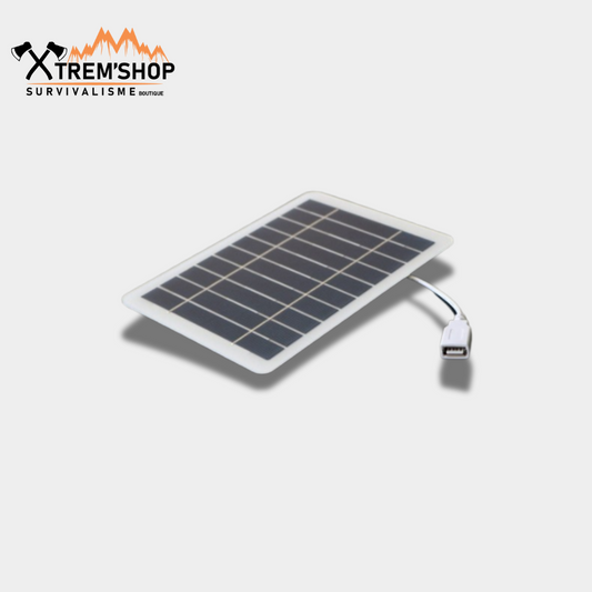 panneau solaire usb de poche déplié