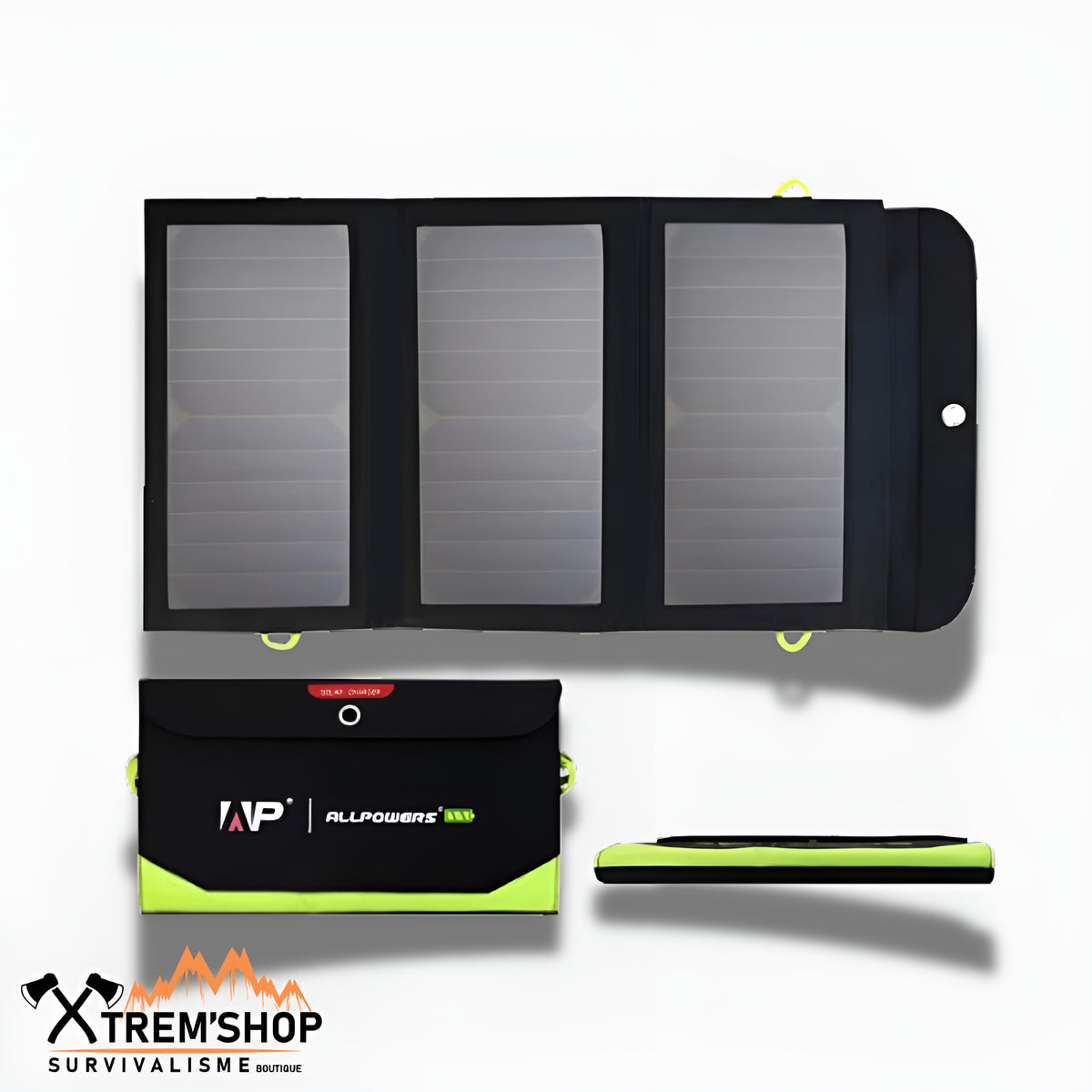 panneau solaire nomade randonnée allpowers vue de face