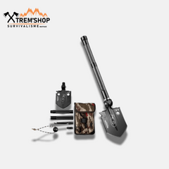 pelle de survie multifonction hx dépliée