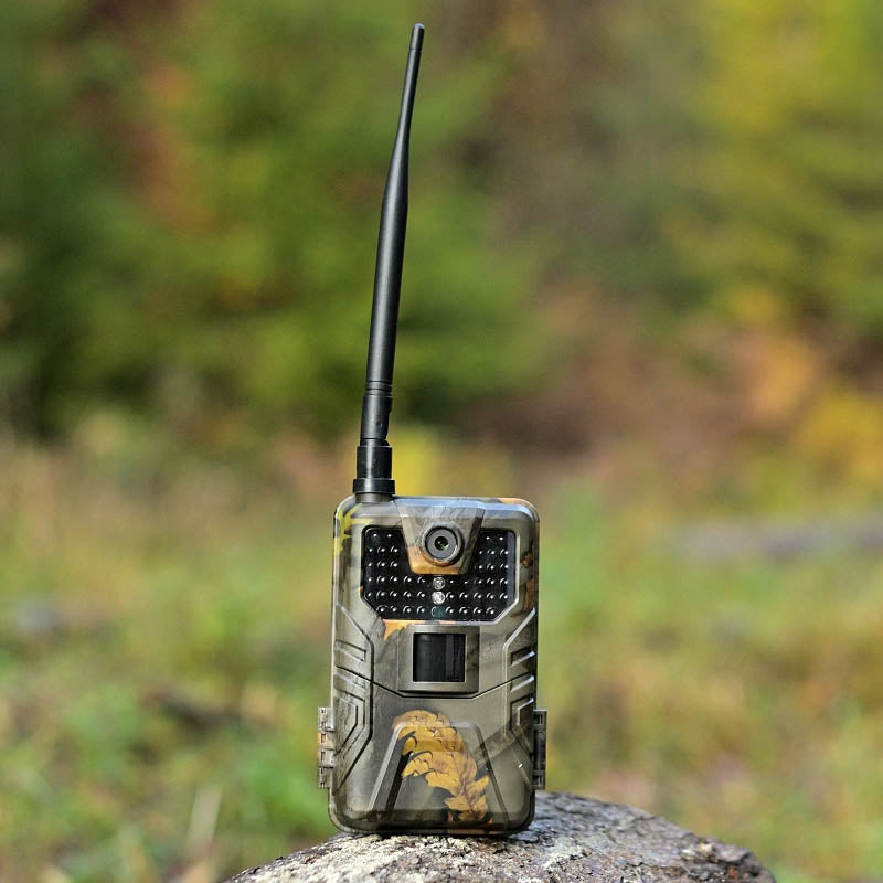 piège photographique tr-90k mms fixé à un arbre
