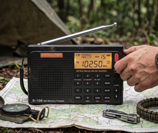 radio à batterie radiwow r-108 vue de profil