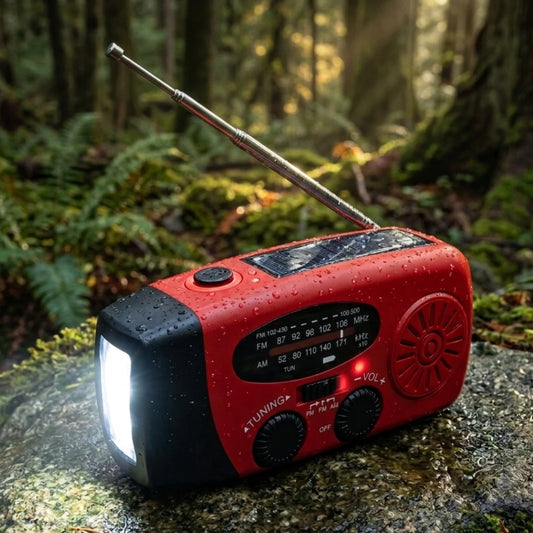 Radio de Survie Dynamo posée en pleine nature