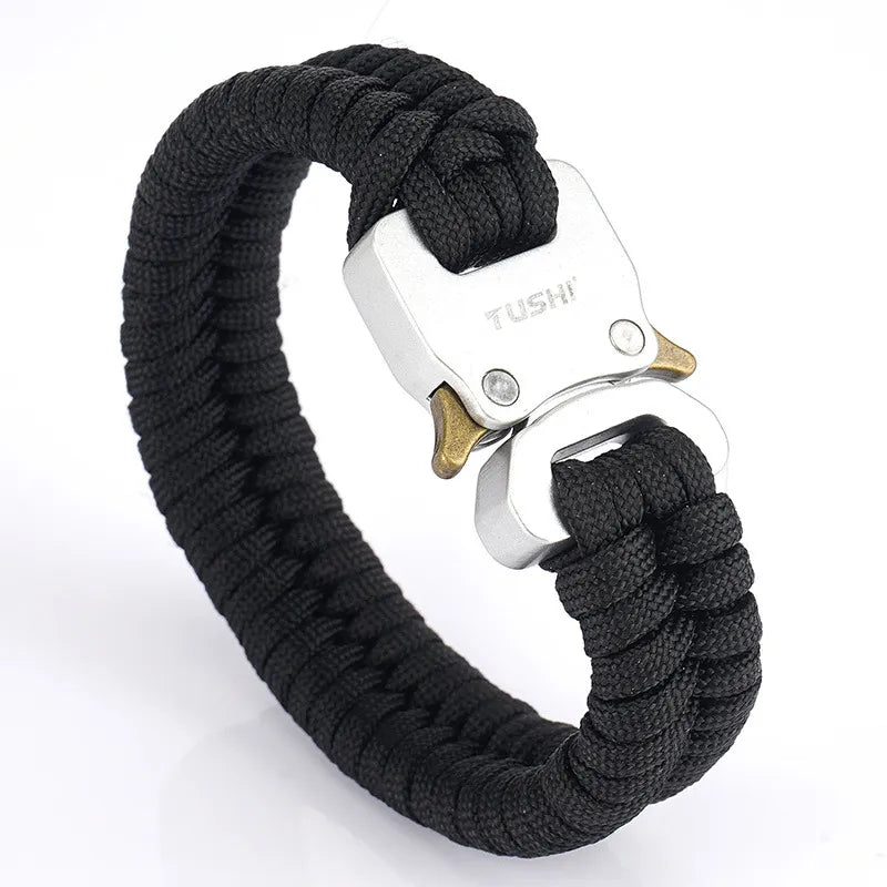 bracelet paracorde homme coloris bleu marine