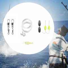 kit de pêche spécial survie hameçons et leurres