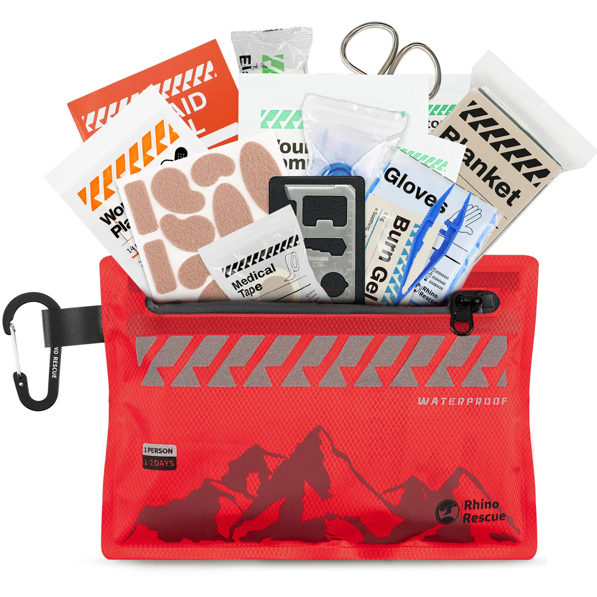 pack de secours automobile complet vue de face