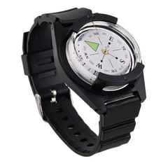 montre boussole portée au poignet