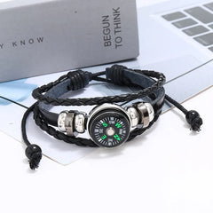 montre boussole coloris noir
