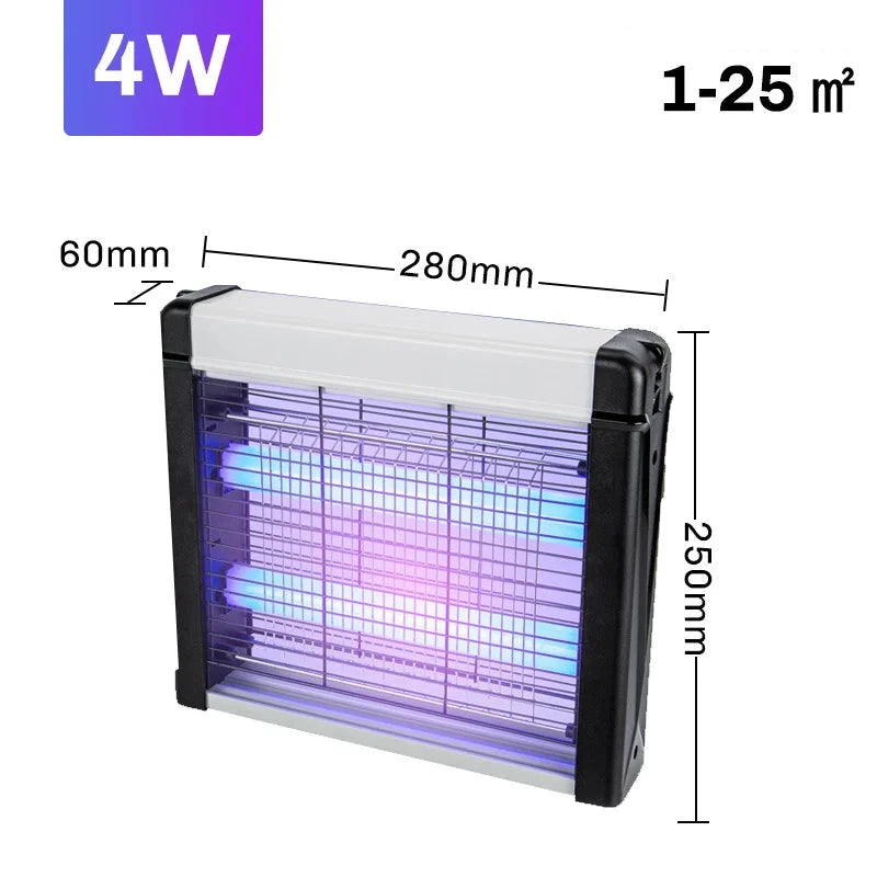 lampe anti-moustique allumée