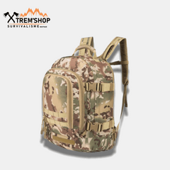 sac à dos survivalisme 50l vue de trois quarts