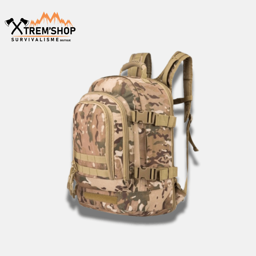 sac à dos survivalisme 50l vue de face