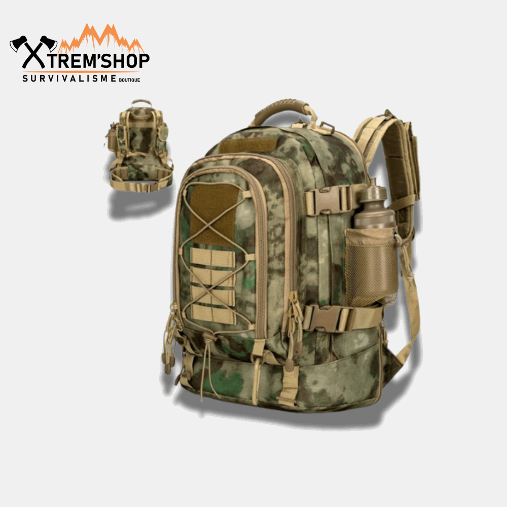 Sac à dos survivalisme 60L vue arrière
