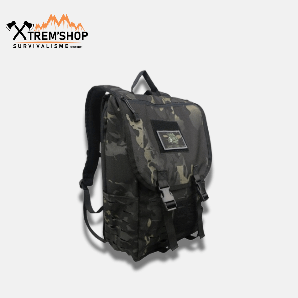sac à dos de survivalisme militaire vue de face