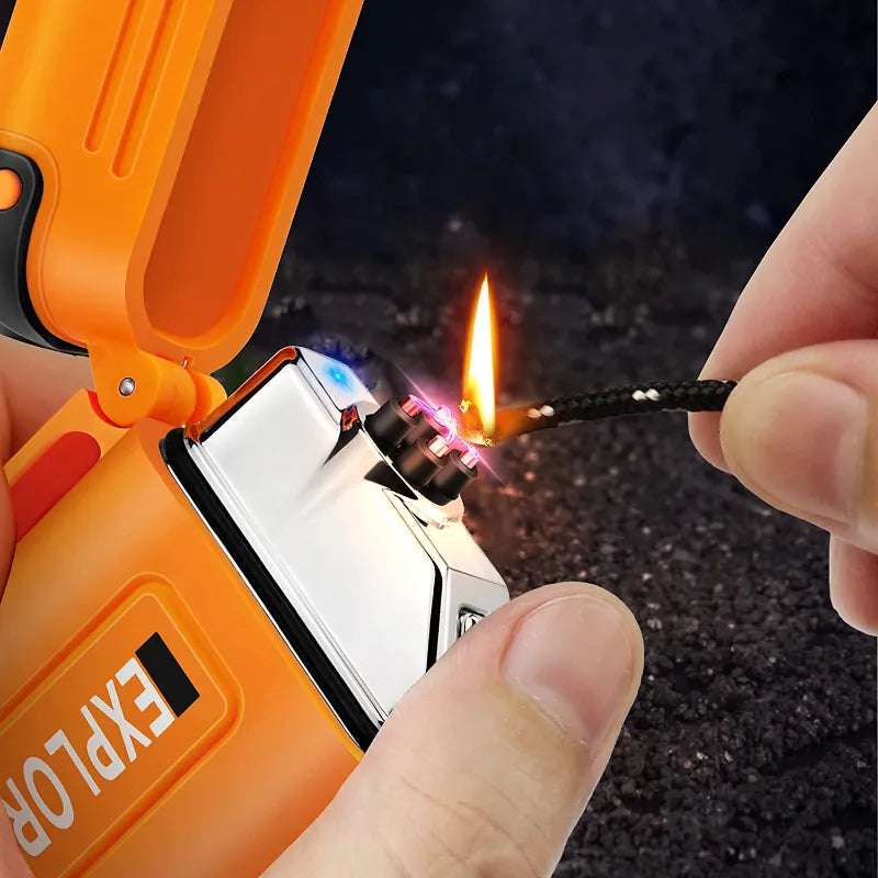 Briquet tempête allumé résistant au vent