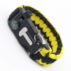 bracelet tactique paracorde fermoir métallique