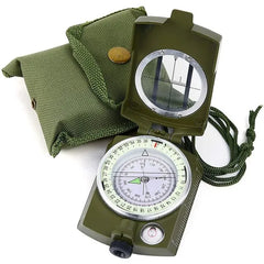 boussole militaire fluorescente vue d'ensemble
