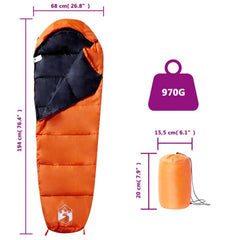 sac de couchage mummy double-side zipper capuche
