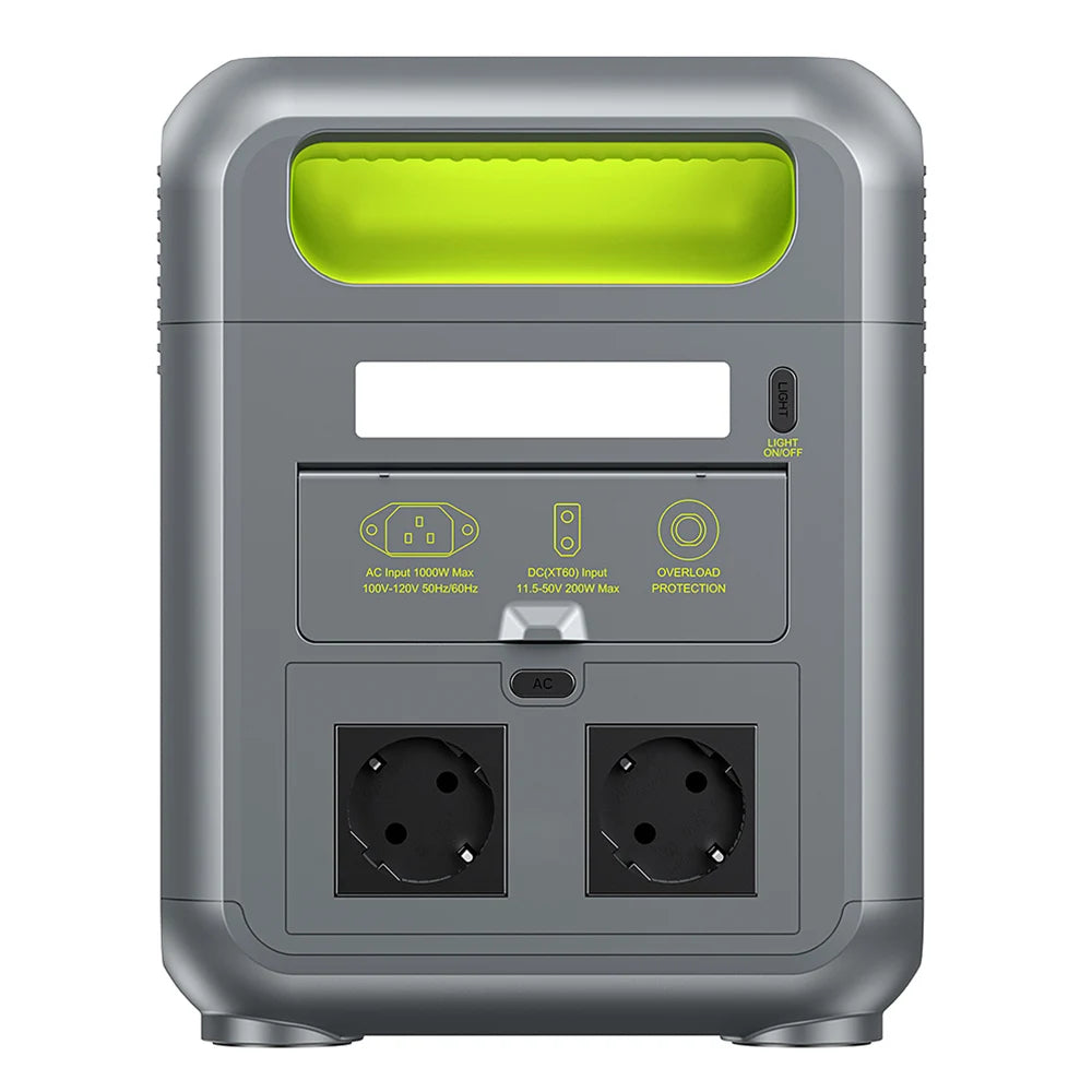 station d'alimentation portable fossibot f1200 écran d'affichage