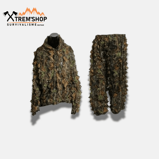 tenue de camouflage de survie vue de face